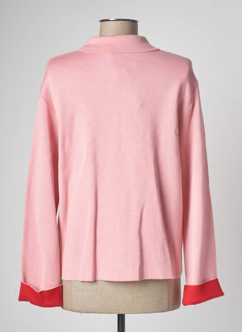 Vestă cu mâneci lungi roz DEVERNOIS femeie