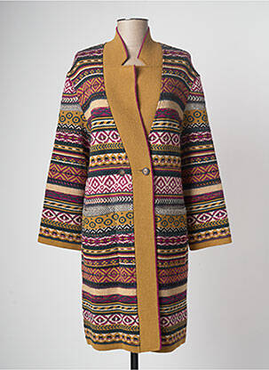 Vestă cu mâneci lungi verde DEVERNOIS femeie