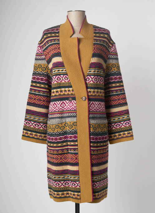 Vestă cu mâneci lungi verde DEVERNOIS femeie