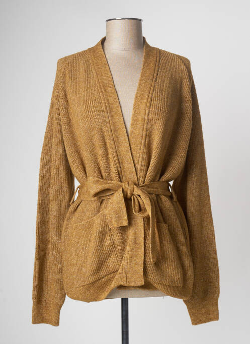 Vestă cu mâneci lungi verde DEVERNOIS femeie