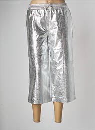 Pantalon trei sferturi argintiu MANGO femme