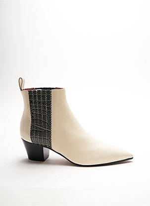 Botine/Ghete alb L'AUTRE CHOSE femeie