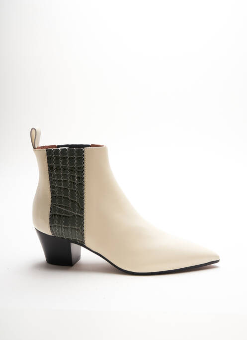 Botine/Ghete alb L'AUTRE CHOSE femeie