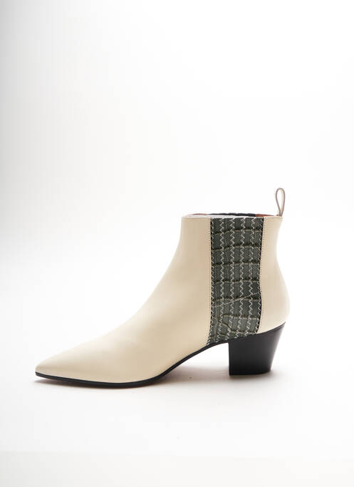 Botine/Ghete alb L'AUTRE CHOSE femeie