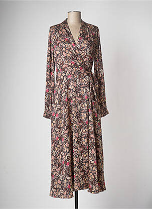 Rochie midi maro SCOTCH & SODA femeie