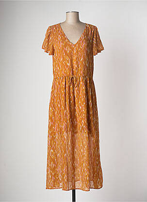 Rochie midi portocalie VILA femeie