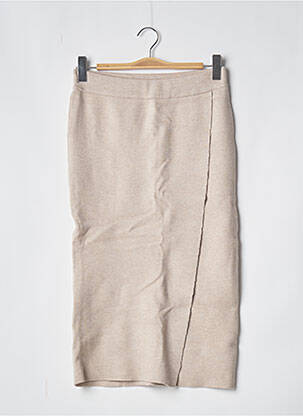 Fustă midi bej VILA femeie