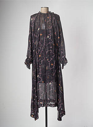 Rochie lungă negru SACK'S femeie