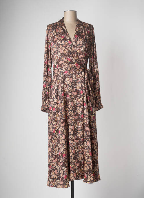 Rochie midi maro SCOTCH & SODA femeie