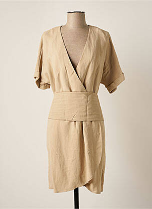 Rochie scurtă bej TWINSET femeie