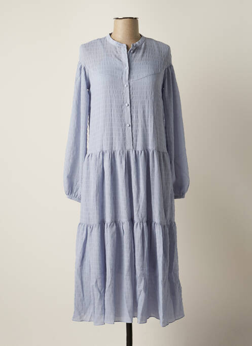 Rochie midi albastru SAMSOE & SAMSOE femeie