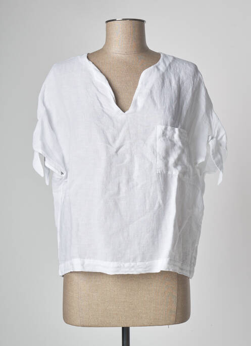 Top alb POMANDERE femeie