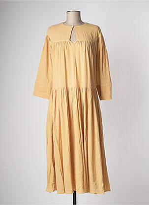 Rochie midi galben SAMSOE & SAMSOE femeie