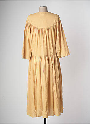 Rochie midi galben SAMSOE & SAMSOE femeie