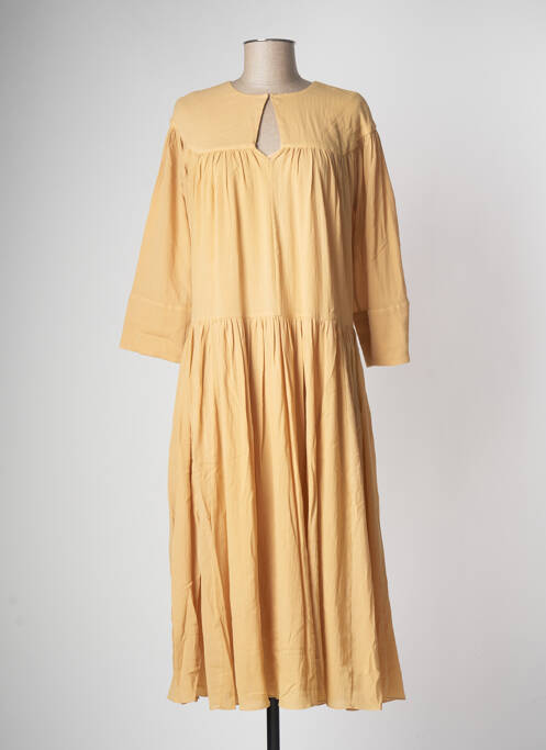 Rochie midi galben SAMSOE & SAMSOE femeie