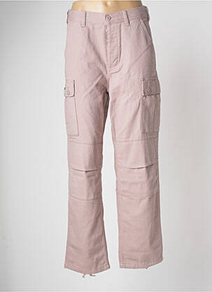 Pantalon larg roz OBEY femeie