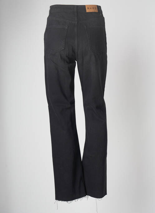 Blugi cu croială dreaptă negru NA-KD femeie