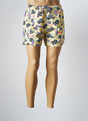 Șort de baie galben BOARDIES bărbat