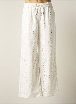 Pantalon drept alb DAILY PAPER femeie