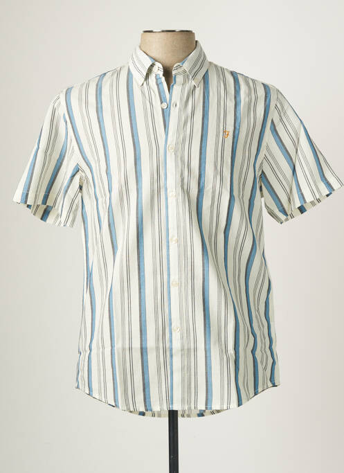 Cămașă cu mâneci scurte alb FARAH bărbat