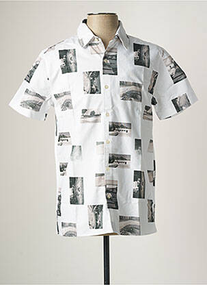 Cămașă cu mâneci scurte alb EDWIN bărbat