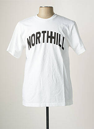 Tricou alb NORTH HILL bărbat