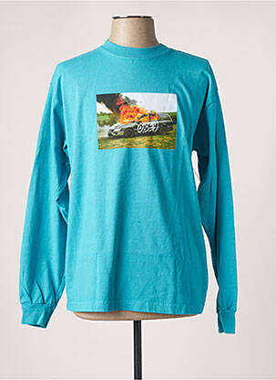 Tricou albastru OBEY bărbat