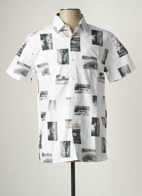 Cămașă cu mâneci scurte alb EDWIN bărbat