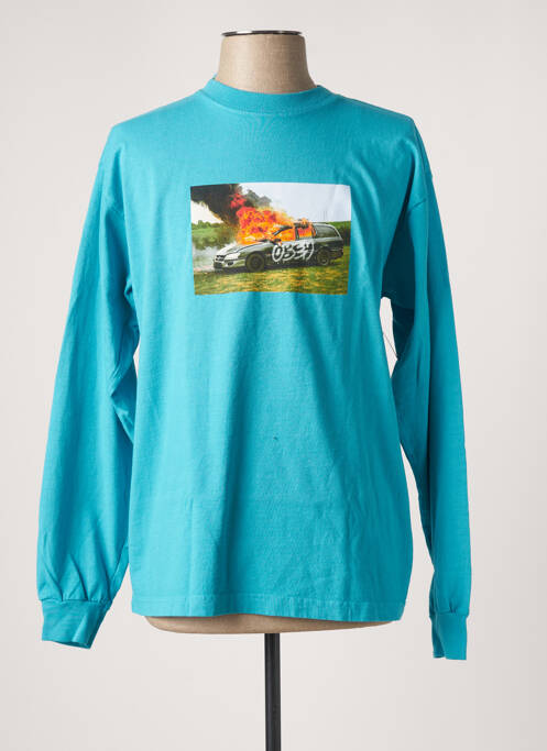 Tricou albastru OBEY bărbat