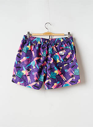 Șort de baie violet BOARDIES bărbat