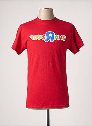 Tricou roșu RAVE SKATEBOARDS bărbat