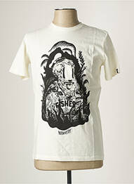 Tricou alb DUDES FACTORY bărbat