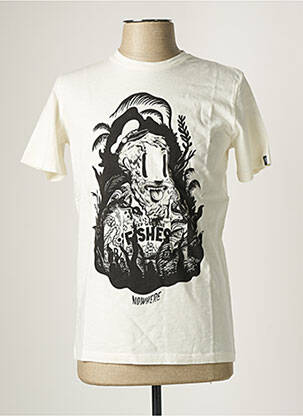 Tricou alb DUDES FACTORY bărbat