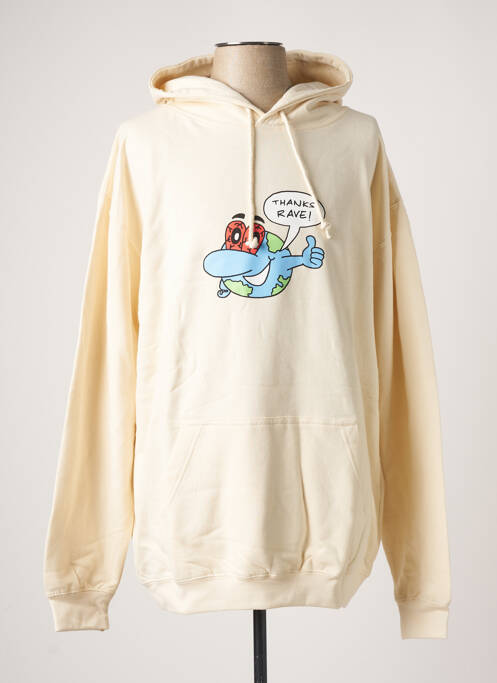 Hanorac alb RAVE SKATEBOARDS bărbat