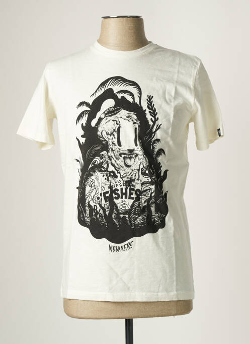 Tricou alb DUDES FACTORY bărbat