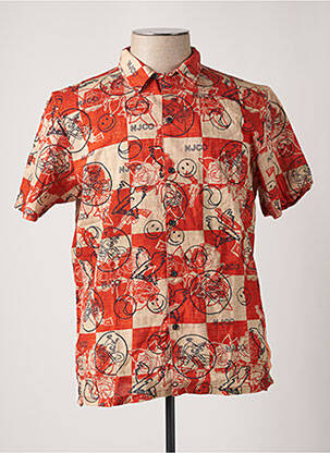 Cămașă cu mâneci scurte portocaliu NUDIE JEANS CO bărbat