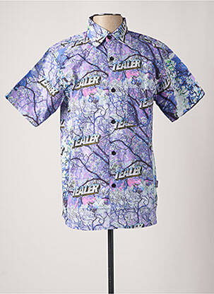 Cămașă cu mâneci scurte violet TEALER bărbat