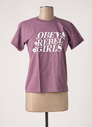 Tricou violet OBEY femeie