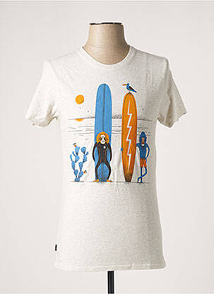 Tricou bej STEPART bărbat