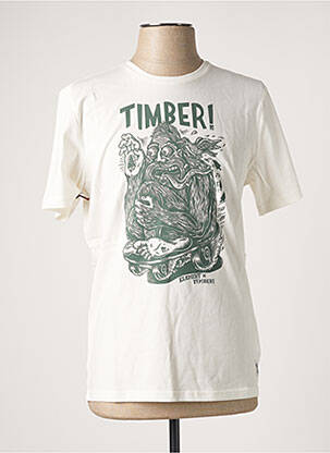 Tricou alb ELEMENT bărbat