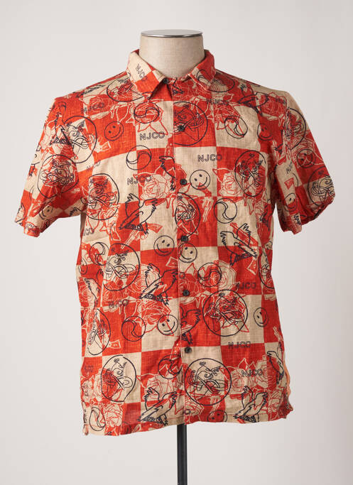 Cămașă cu mâneci scurte portocaliu NUDIE JEANS CO bărbat