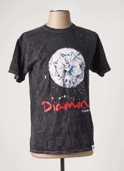 Tricou negru DIAMOND SUPPLY CO bărbat