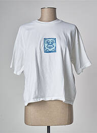 Tricou alb OBEY femme