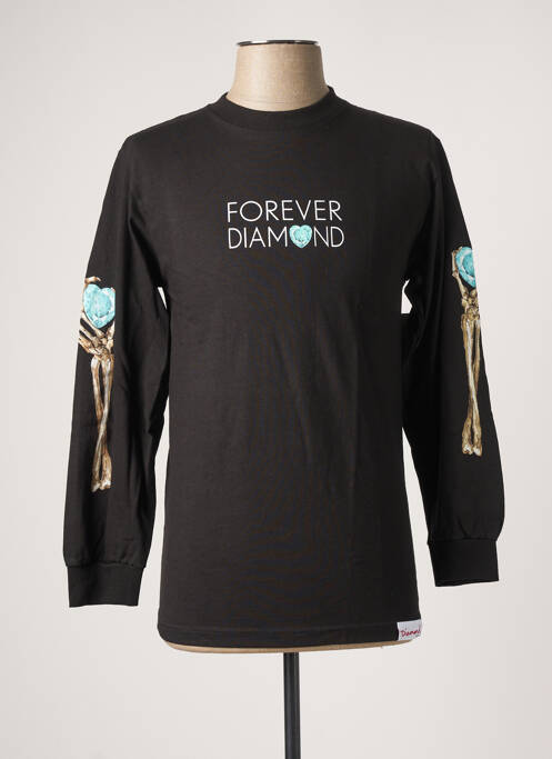 Tricou negru DIAMOND SUPPLY CO bărbat