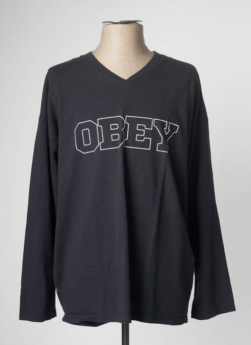 Tricou negru OBEY bărbat