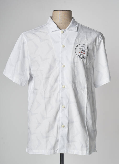 Cămașă cu mâneci scurte alb FARAH bărbat