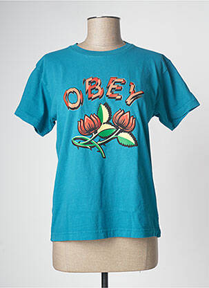 Tricou albastru OBEY femeie