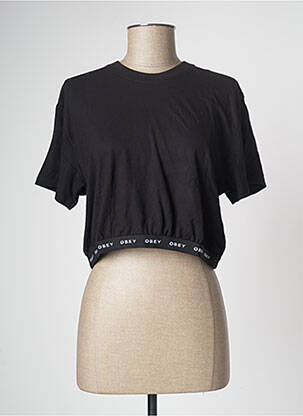 Top negru OBEY femeie