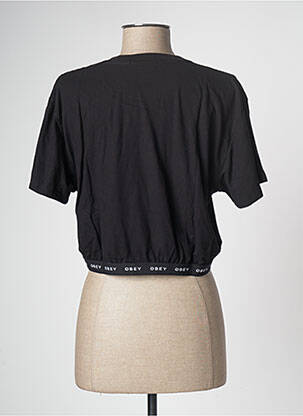 Top negru OBEY femeie