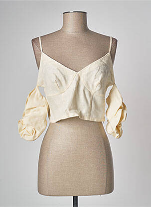 Top bej NA-KD femeie